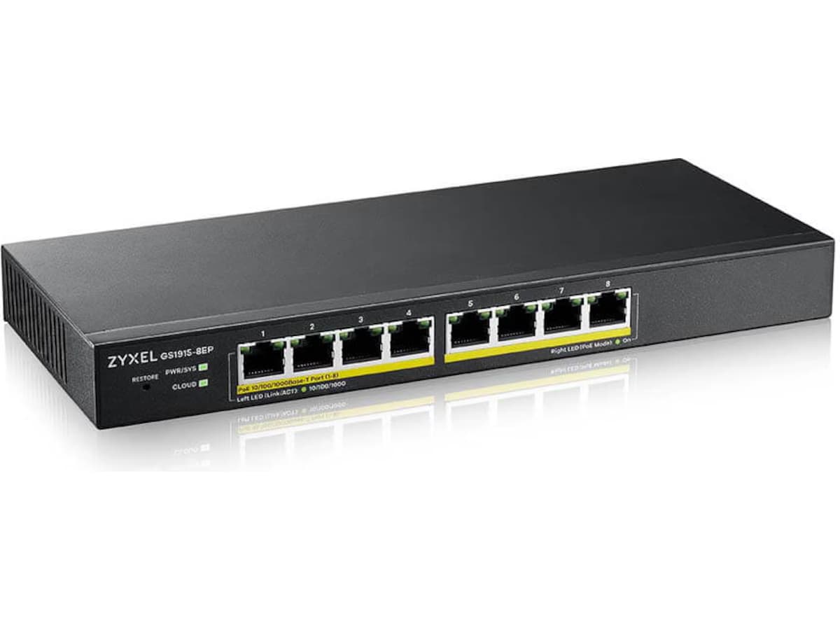 ZYXEL GS1915-8EP 8-port GbE Smart Switch