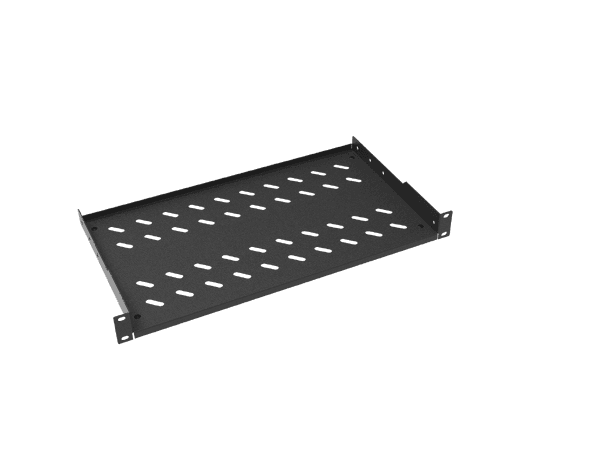 Hylle 19" frontmontert 25 cm dybde, 1U